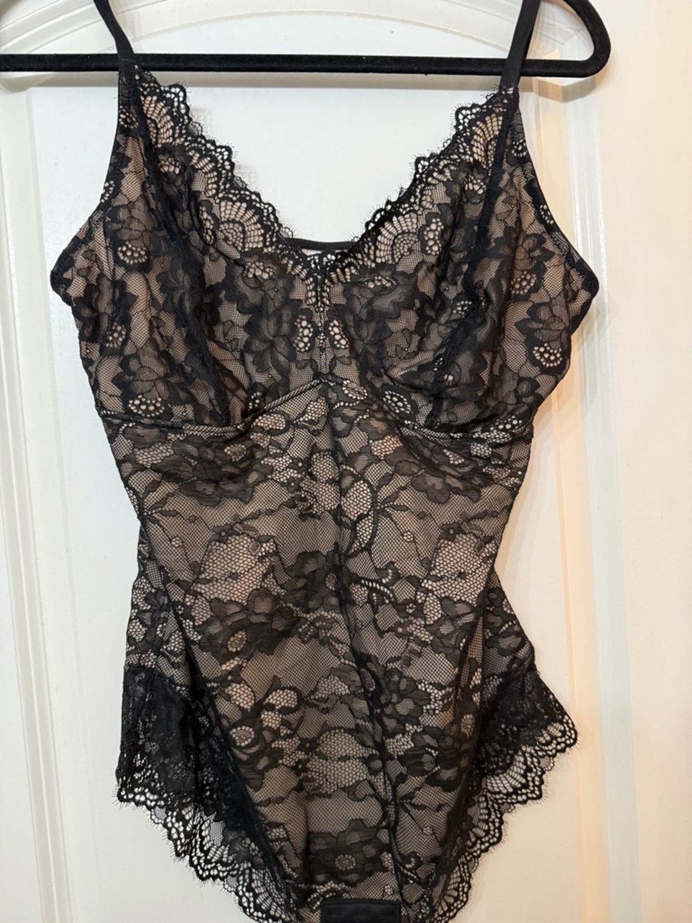 Black Lace Sheer Bodysuit